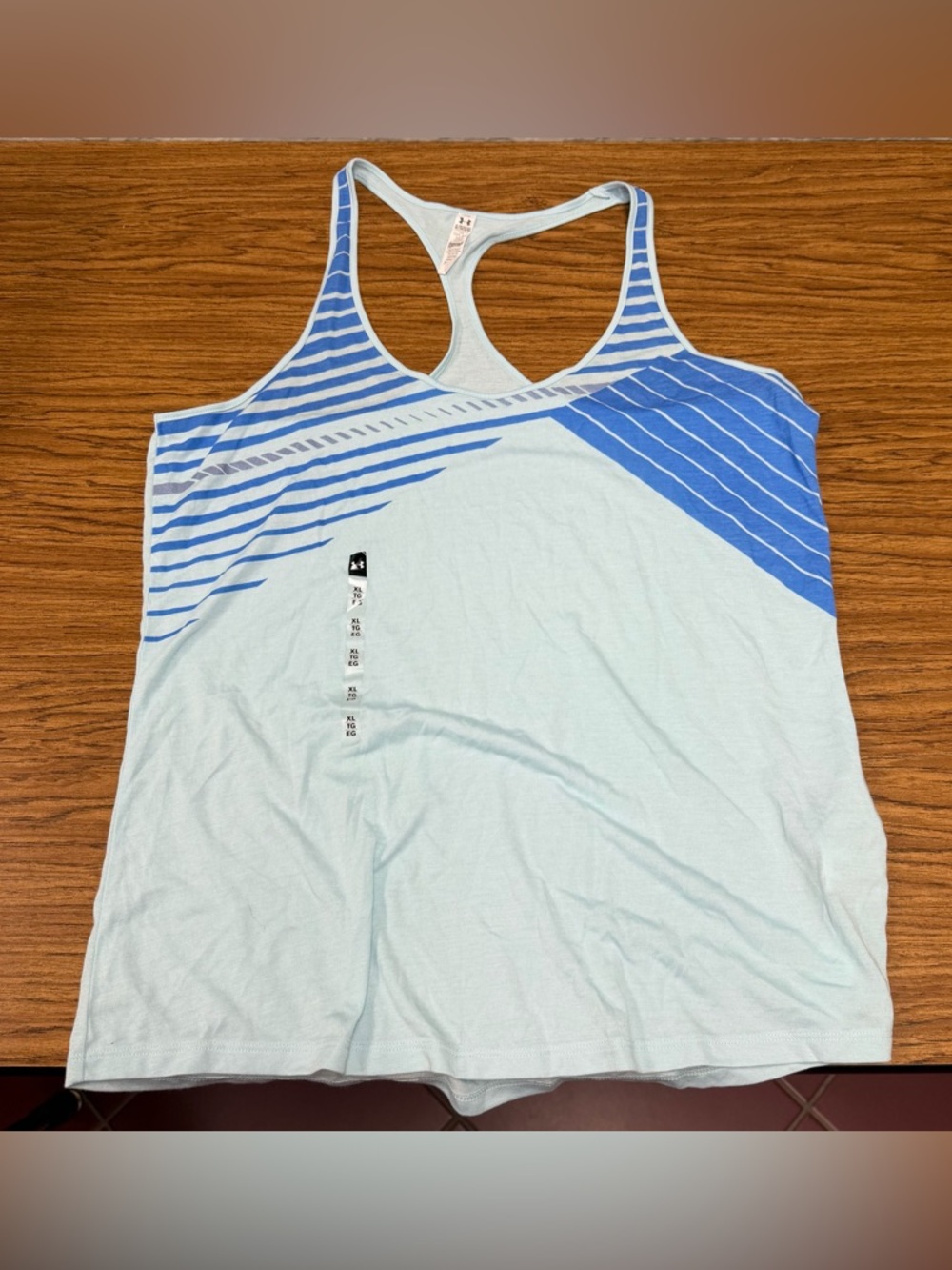 Under Armour Light Blue and Royal Blue Racerback Tank Top